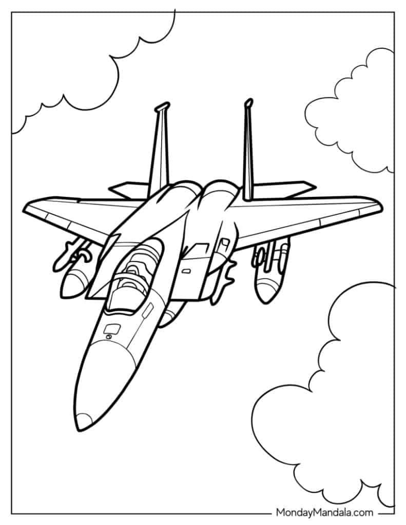 Jet coloring pages free pdf printables