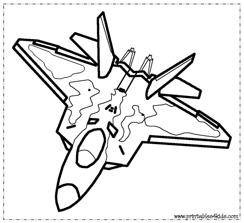 Fighter jet coloring page â printables for kids â free word search puzzles coloring pages and other activities