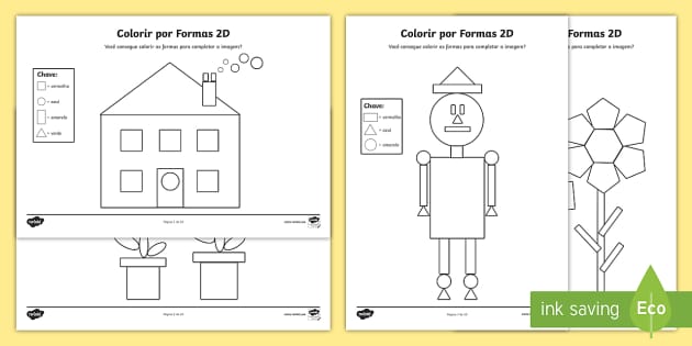 Atividades para o primeiro ano â lorir formas geomãtricas