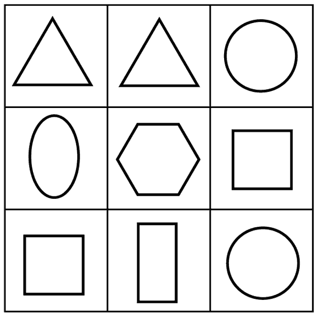 Figuras geometricas para colorir