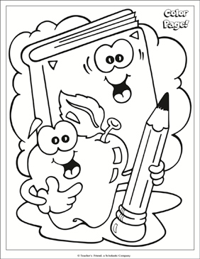 School tools coloring page printable coloring pages