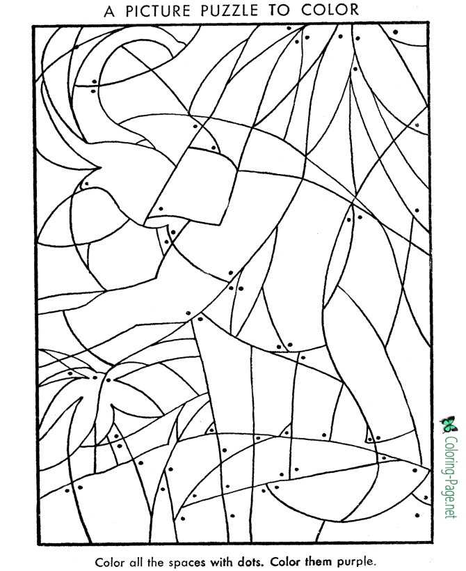 Picture puzzle worksheets