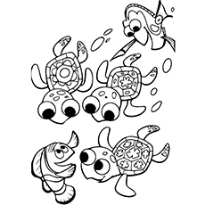 Finding nemo coloring pages