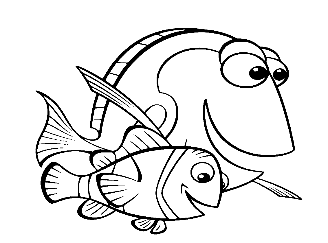 Finding nemo printable coloring print color craft