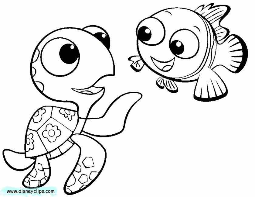 Get this finding nemo coloring pages printable n