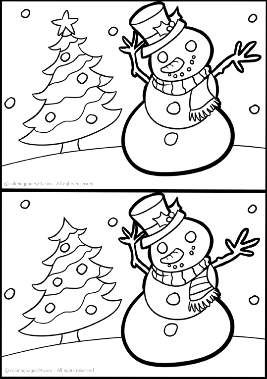 Find the differences coloring pages