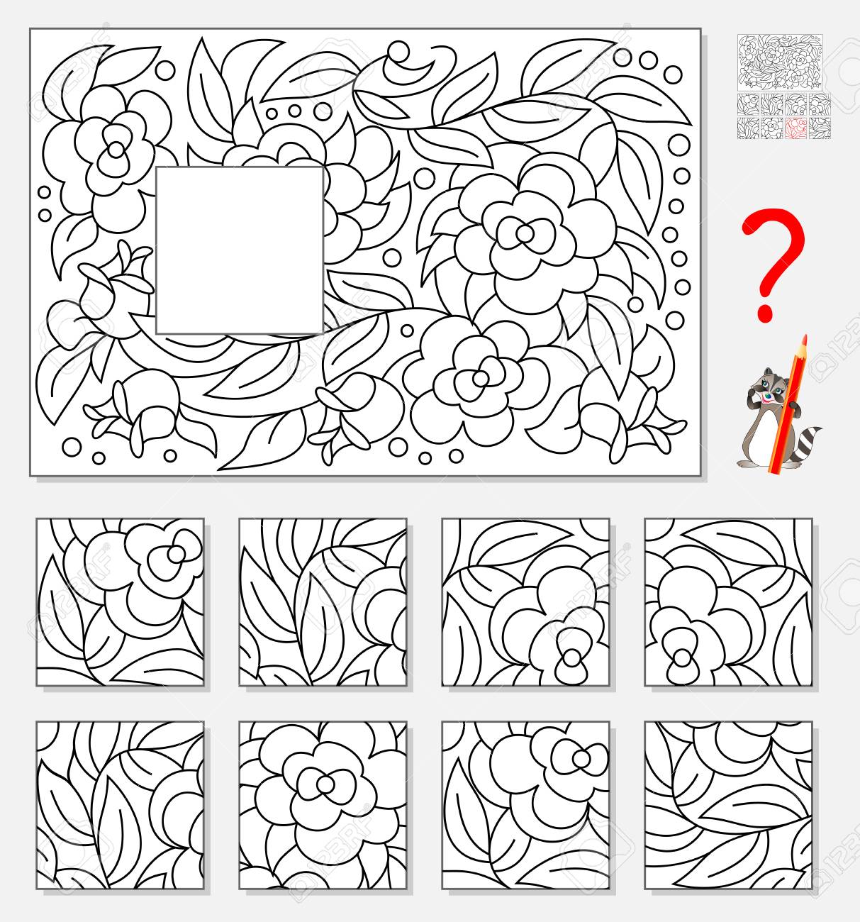 Logic puzzle game for children find and draw missing piece that corresponds to pattern royalty free svg cliparts vectors and stock illustration image