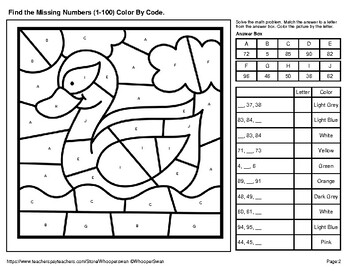 Find the missing numbers