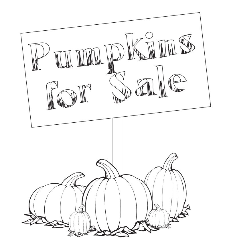 Free pumpkin coloring pages for kids