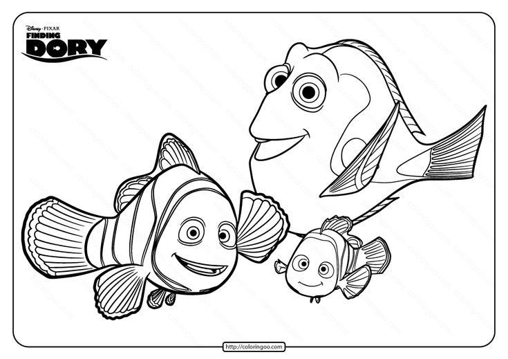 Disney finding dory marlin nemo coloring pages nemo coloring pages disney finding dory coloring pages