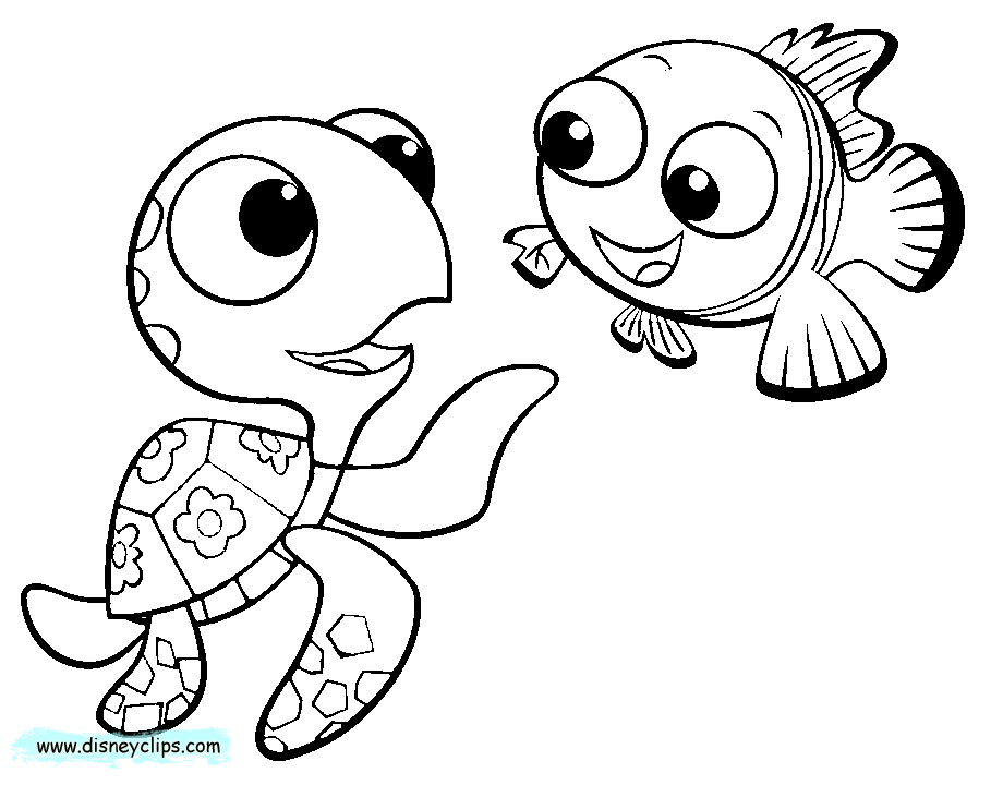 Finding nemo coloring pages