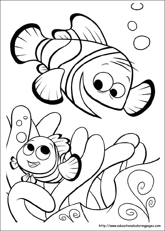 Coloring pages for kids finding nemo coloring pages