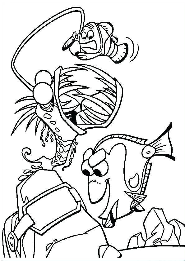 Coloring pages finding nemo coloring sheet