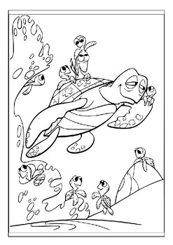 Coloring the ocean finding nemo printable coloring pages collection for kids