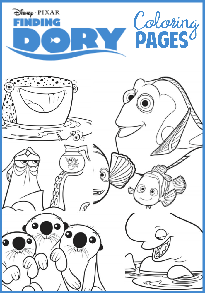 Finding dory coloring pages simply being mommy