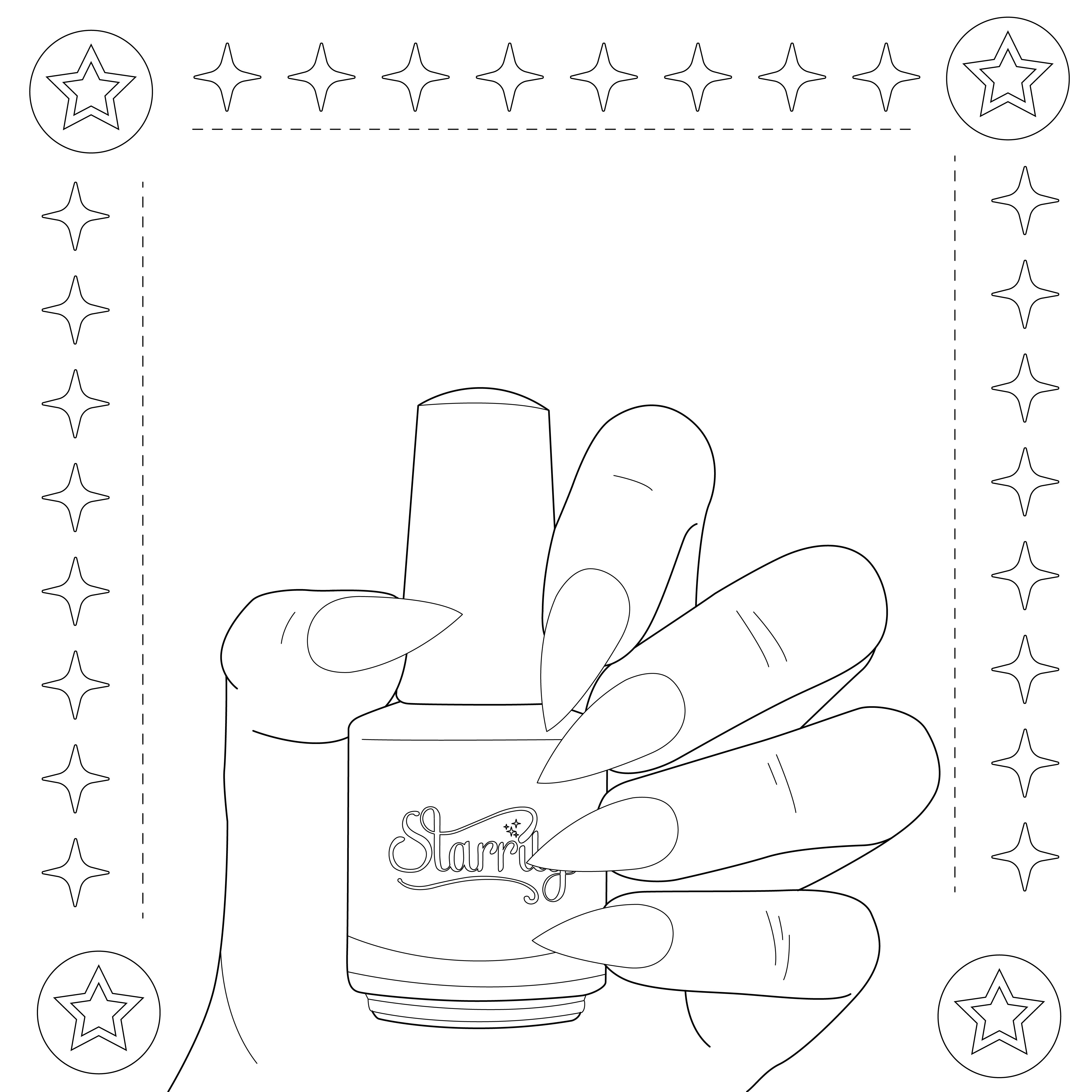 Nail polish coloring pages