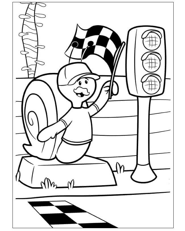 The finish coloring page