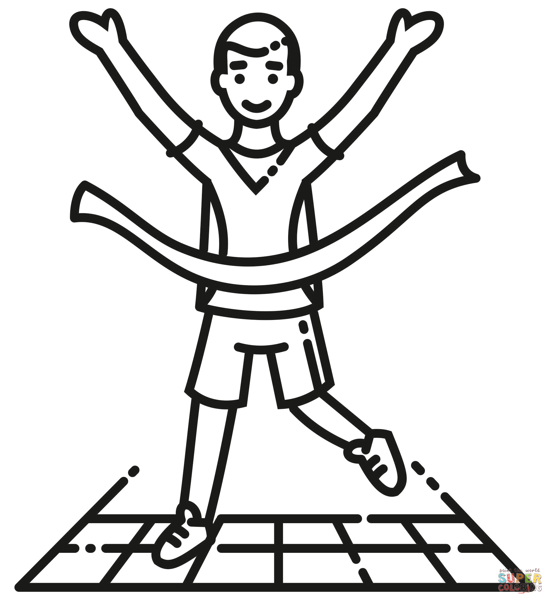 Finish line coloring page free printable coloring pages