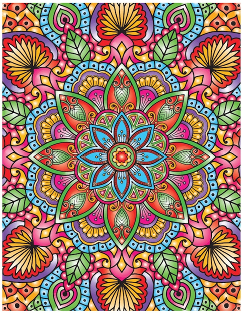 Premium vector hand drawn mandala coloring pages for adult coloring book floral hand drawn mandala coloring page