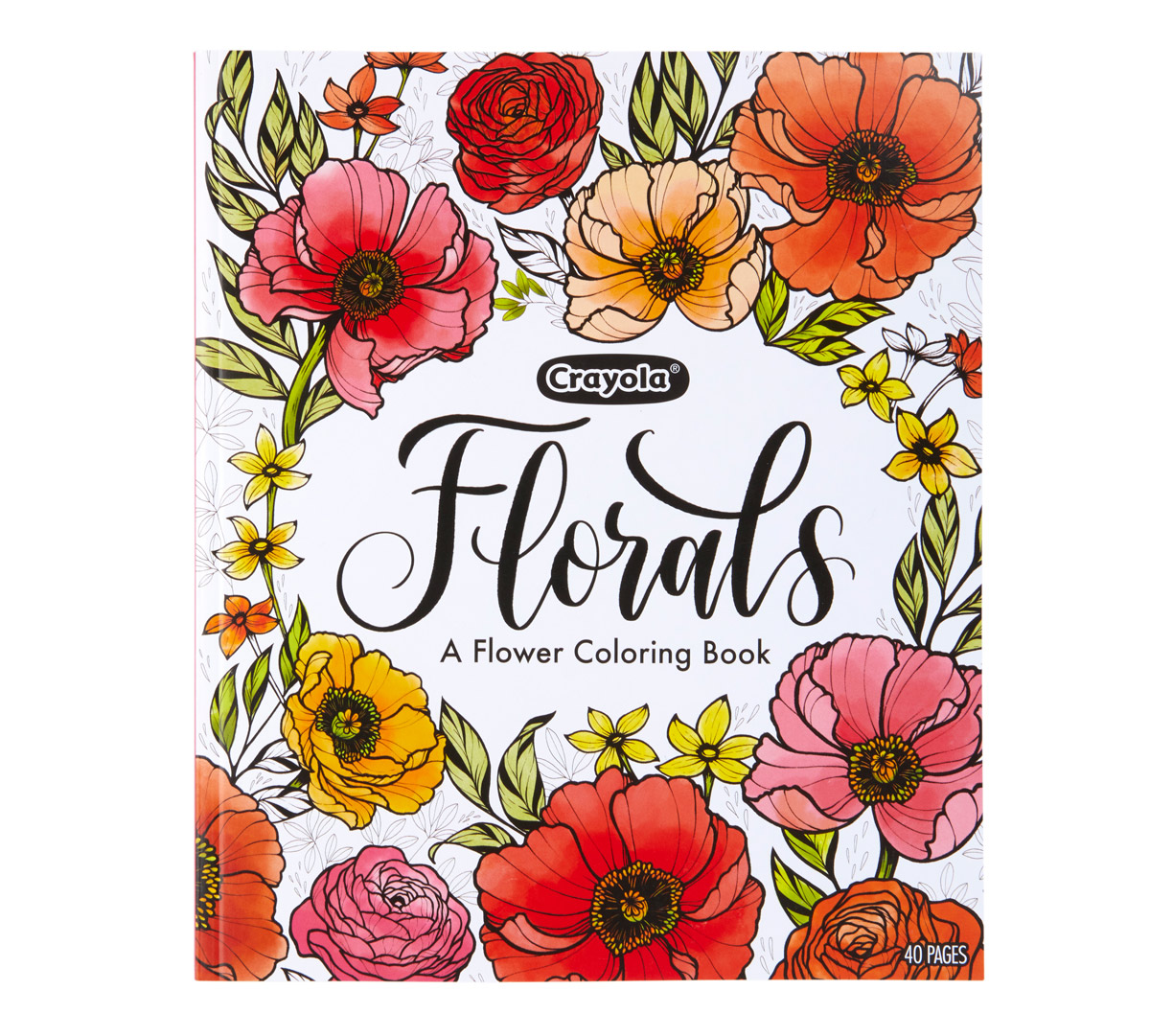 Flower coloring book floral coloring pages