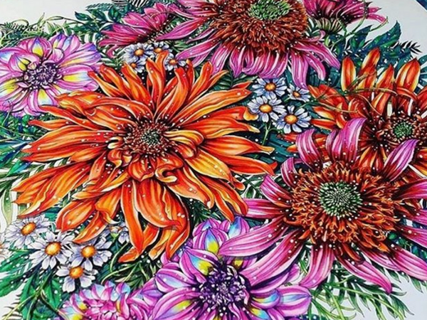 The best flower coloring pages for adults on instagram creatively calm studios