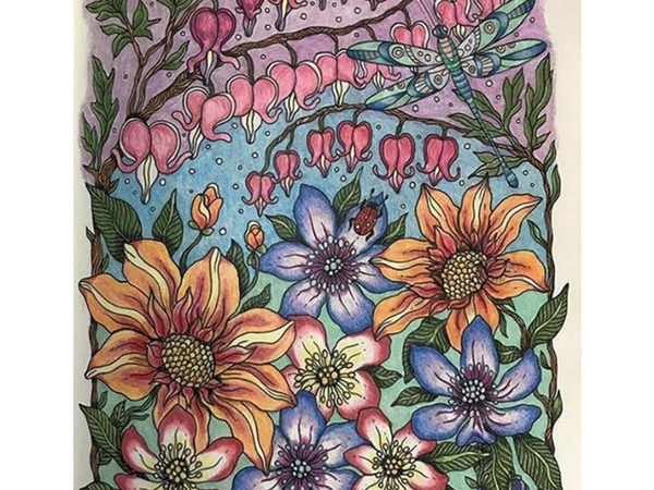 The best flower coloring pages for adults on instagram creatively calm studios