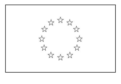 Flag of european union emoji coloring page free printable coloring pages