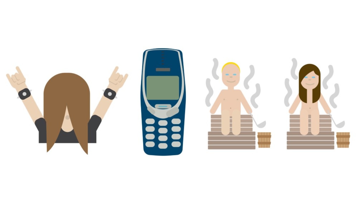 Finland designs its own unique set of emoji saunas nokias and more