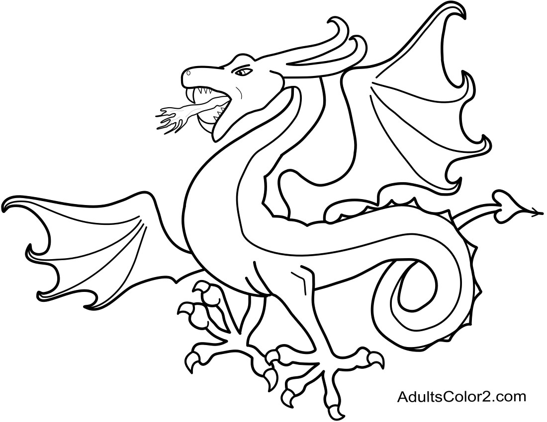 Dragon coloring pagesfearsome or fun