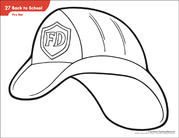 Fire hat pattern activities printable lesson plans and ideas