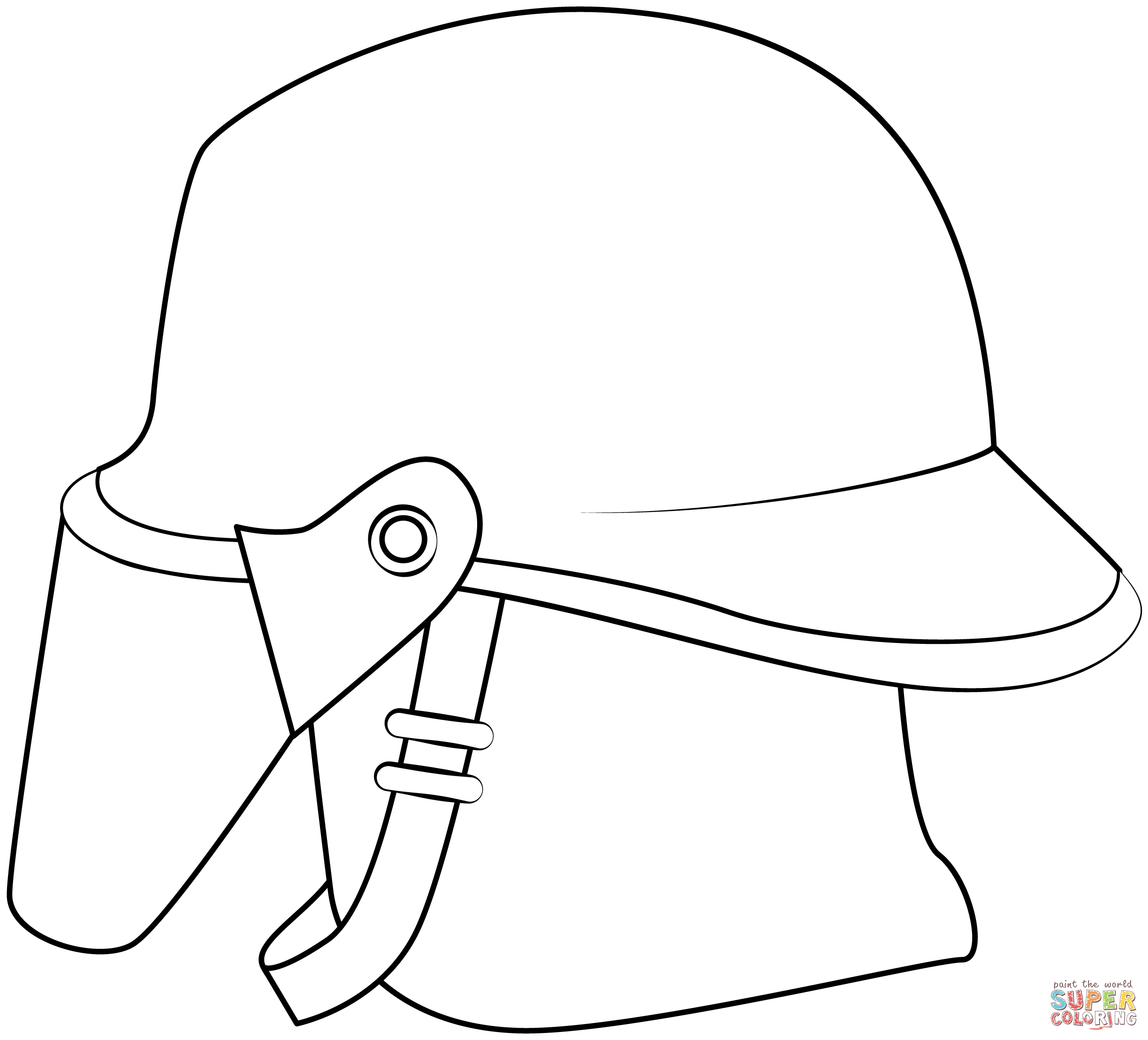 Firefighter hat coloring page free printable coloring pages