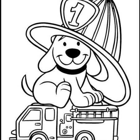 Cute clifford the big red dog coloring and drawing sheet coloring pages minion coloring pages truck coloring pages