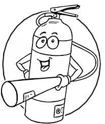 Fire extinguisher coloring page fire safety fire safety for kids fire prevention