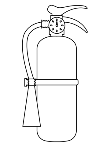 Fire extinguisher emoji coloring page free printable coloring pages