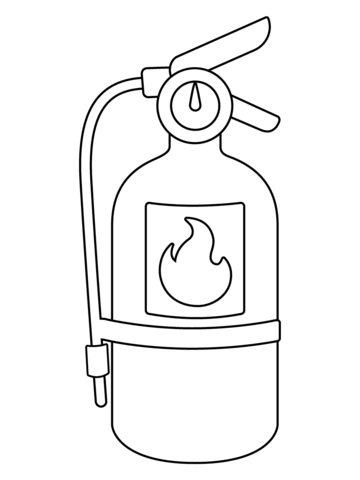 Fire extinguisher emoji coloring page free printable coloring pages