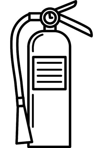 Fire extinguisher coloring page free printable coloring pages