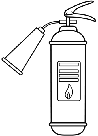 Fire extinguisher coloring page free printable coloring pages