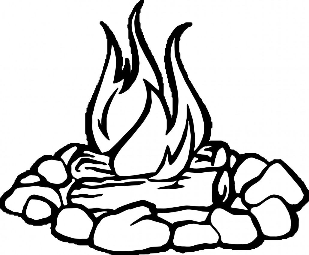 Fire coloring pages