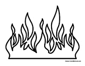 Fire coloring pages