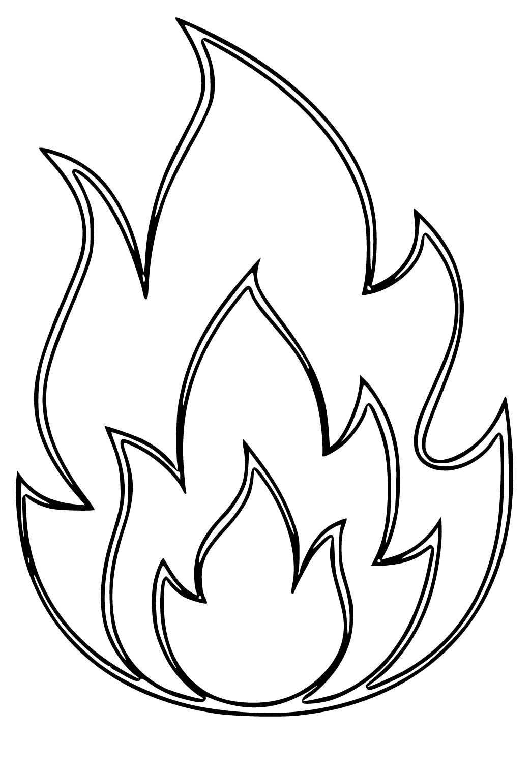 Free printable fire flame coloring page sheet and picture for adults and kids girls and boys