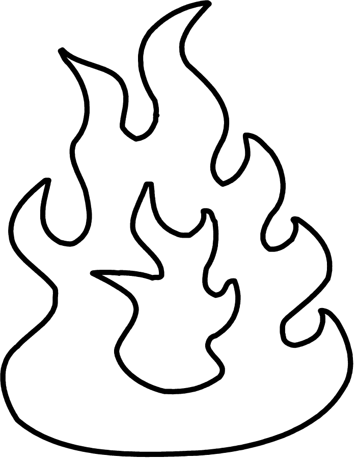 Fire coloring pages