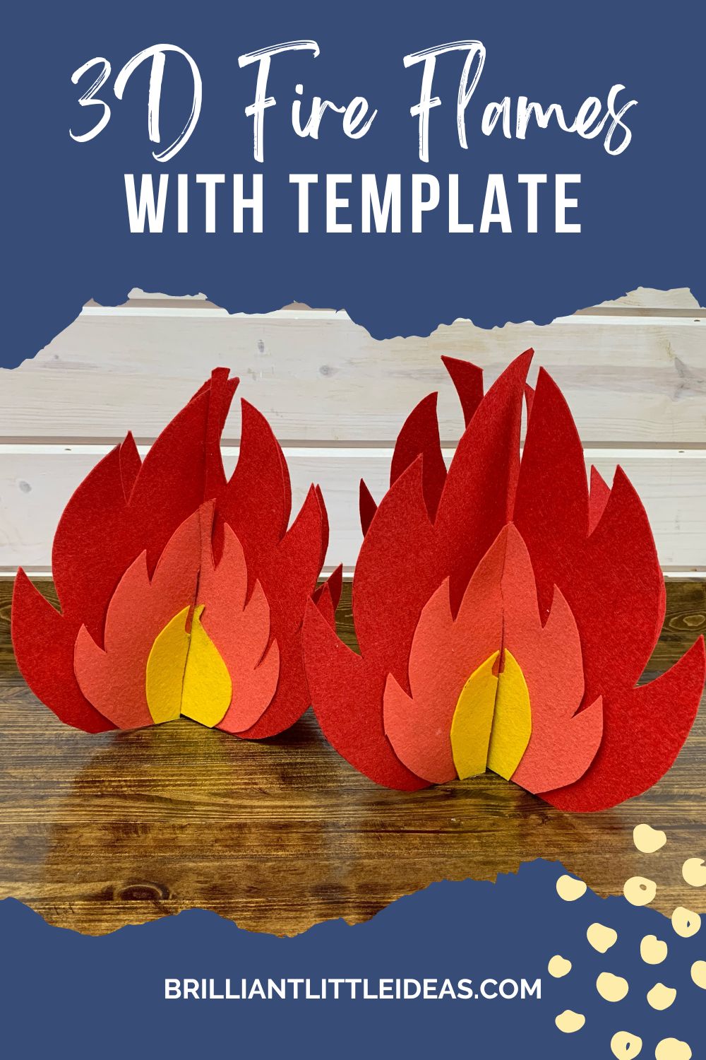 How to make d fire flames with printable template brilliant little ideas