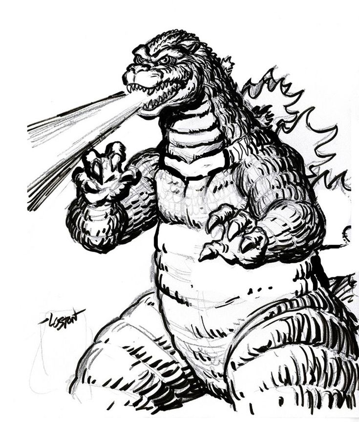 Godzilla coloring pages