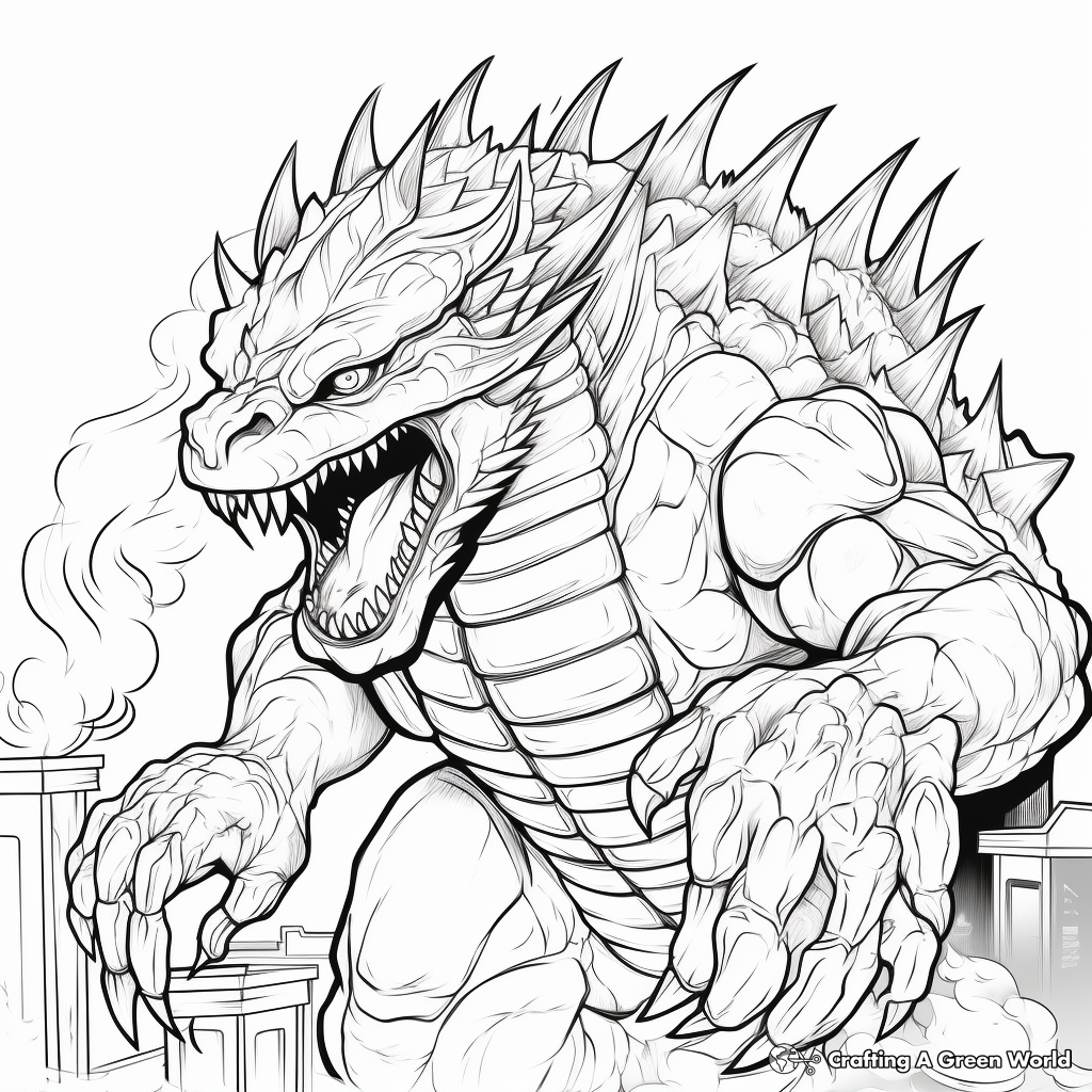 Godzilla coloring pages