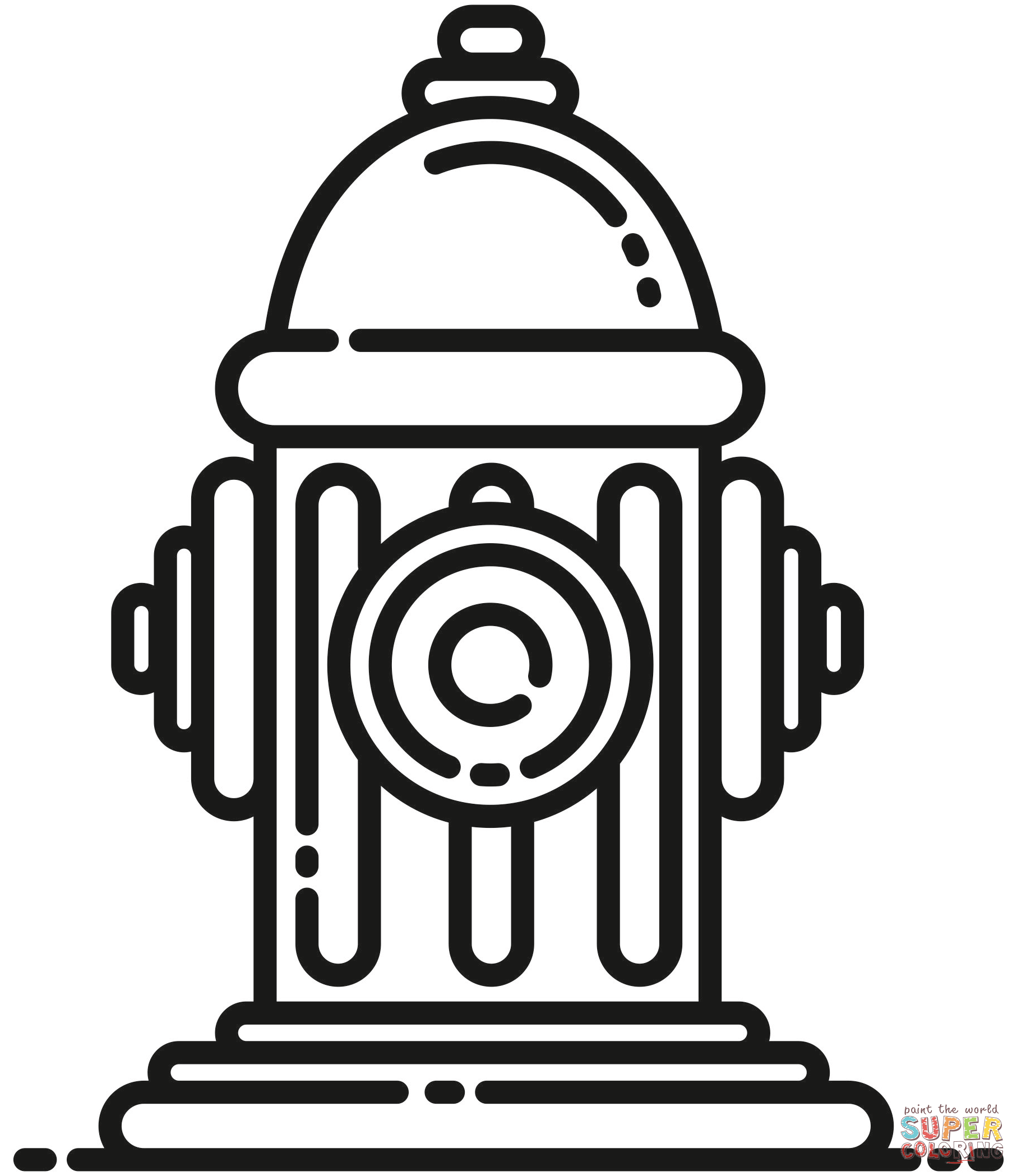 Fire hydrant coloring page free printable coloring pages