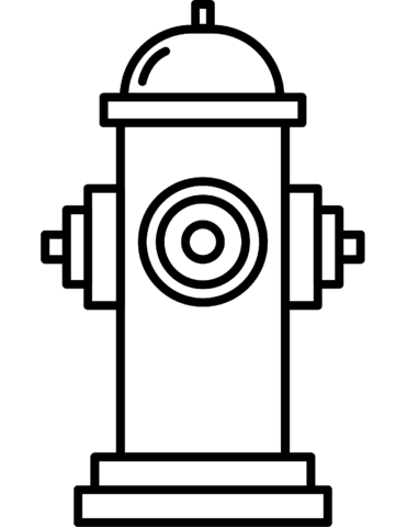 Fire hydrant coloring page free printable coloring pages