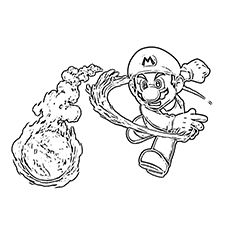 Mario throwing a fireball coloring page fire sketch coloring pages color