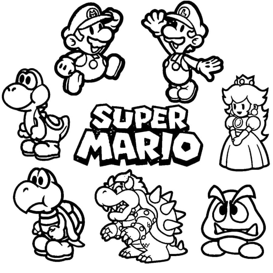 Bowser coloring pages by coloringpageswk on