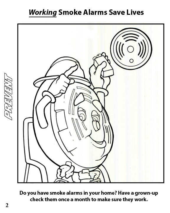 Learning fire safety coloring book pack of call for current pricing