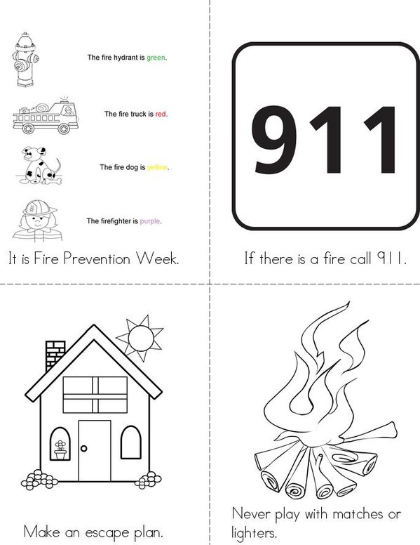 Fire prevention week book